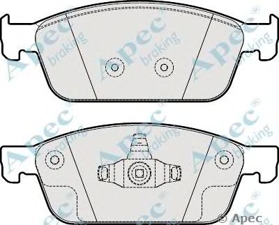 APEC BRAKING pad1949 -  Комплект тормозных колодок, дисковый тормоз
